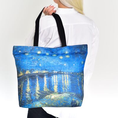 TOTE BAG VINCENT VAN GOGH "STARRY NIGHT OVER THE RHONE"