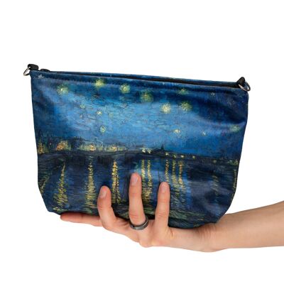 TROUSSE COSMÉTIQUE MOYENNE VINCENT VAN GOGH "NUIT ÉTOILÉE SUR LE RHÔNE" 27 x 18 cm