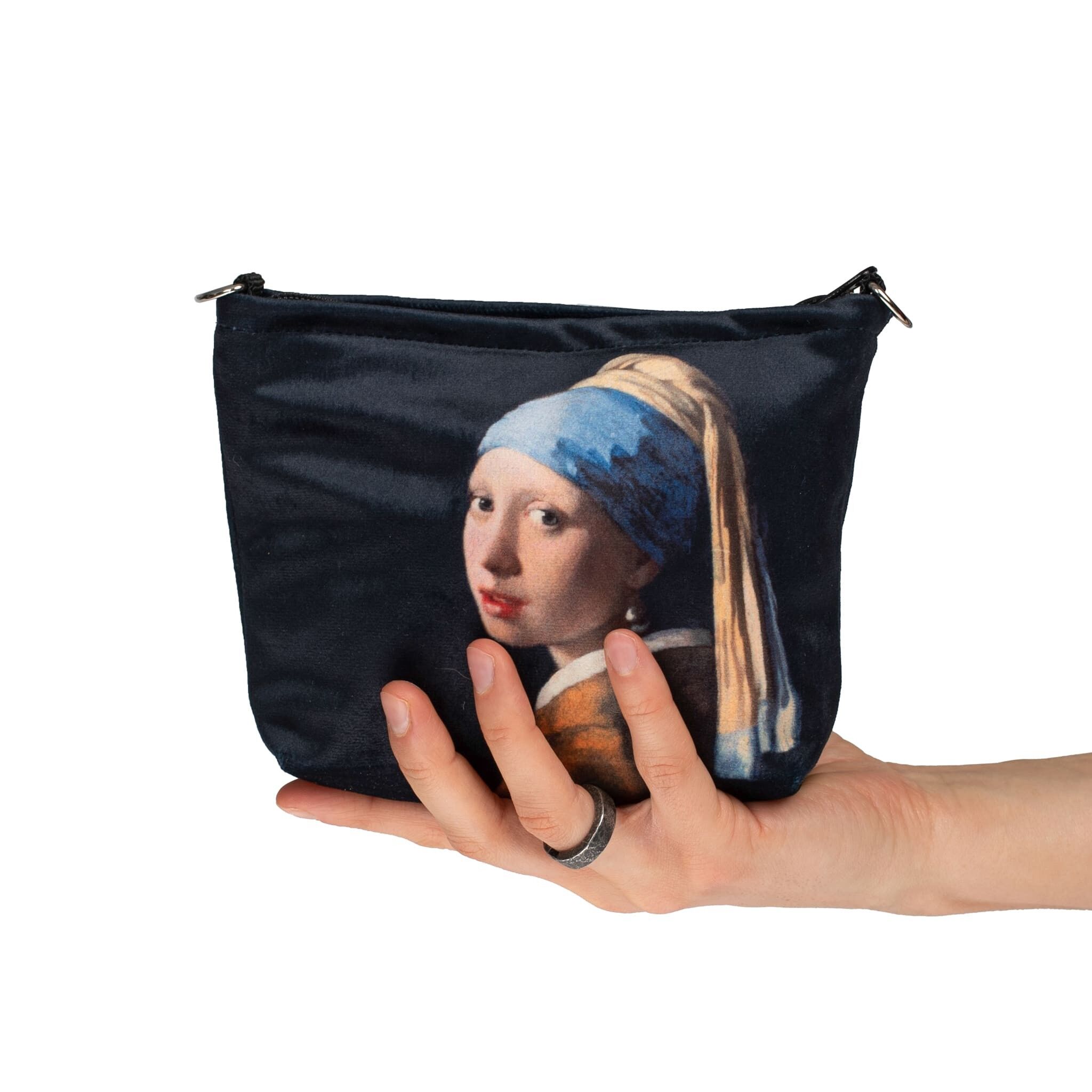 KOSMETIKTASCHE MITTEL JOHANNES VERMEER "MÄDCHEN MIT PERLENOHRRING"27 x 18 cm