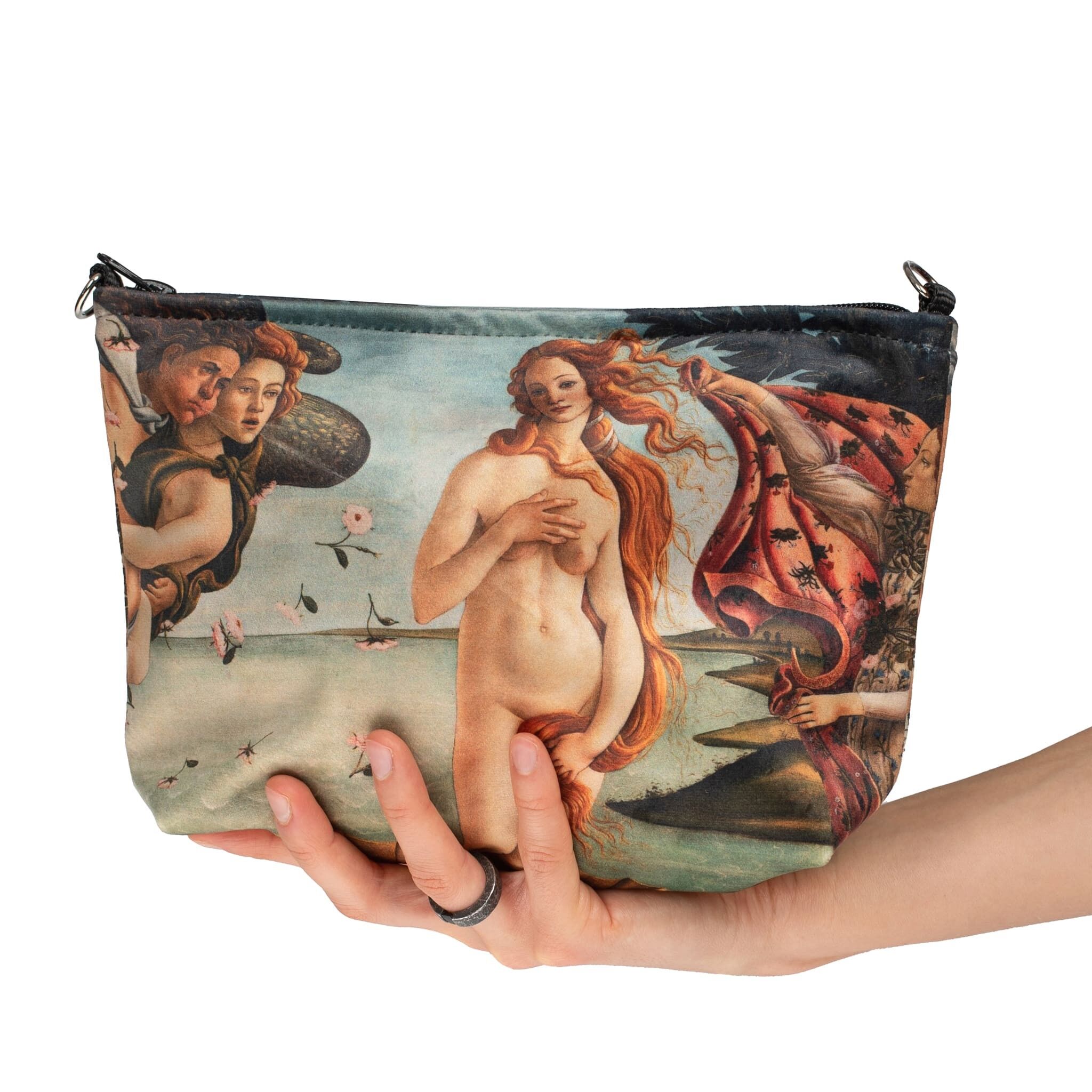 BORSA COSMETICA MEDIA SANDRO BOTTICELLI "LA NASCITA DI VENERE"27 x 18 cm