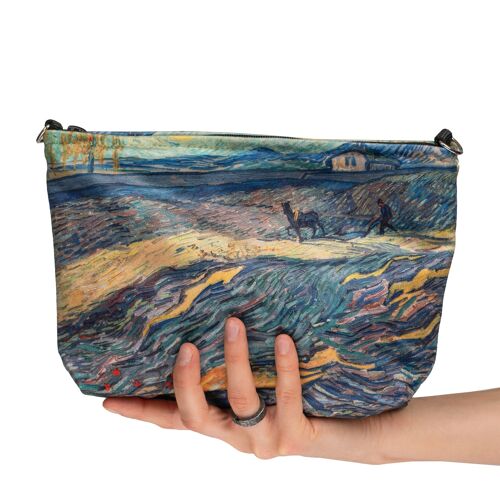 COSMETIC BAG VINCENT VAN GOGH "FIELD WITH PLOWING FARMERS"