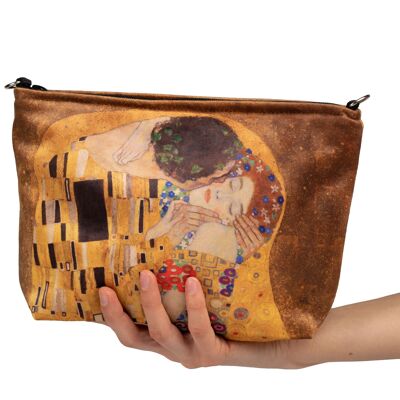 TROUSSE COSMÉTIQUE MOYENNE GUSTAV KLIMT "LE BAISER"27 x 18 cm