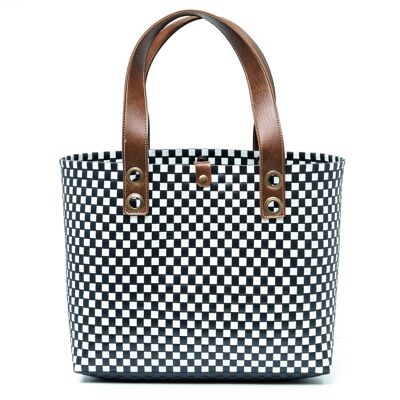 CHELSEA L FLAT Basket, shopping bag, beach bag made from recycled materials