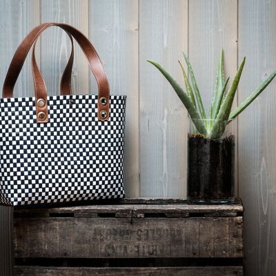 CHELSEA L FLAT Basket, shopping bag, beach bag made from recycled materials
