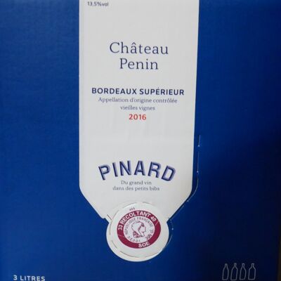 BIB 3 liters, Château Penin, Bordeaux Superior, 2016