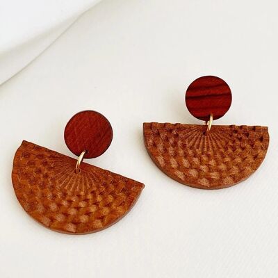 Bohemian Style Women Wooden Earrings