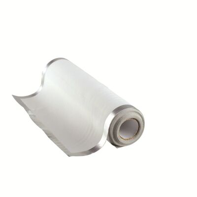 DISPOSABLE TOWELS 21X21CM WHITE AND SILVER ROLL 32 PIECES