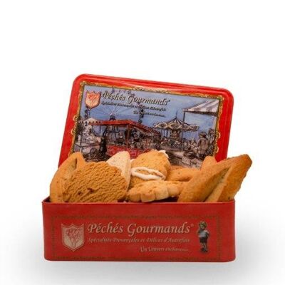 Artisanal Biscuits Small Metal Box Fairground 400g