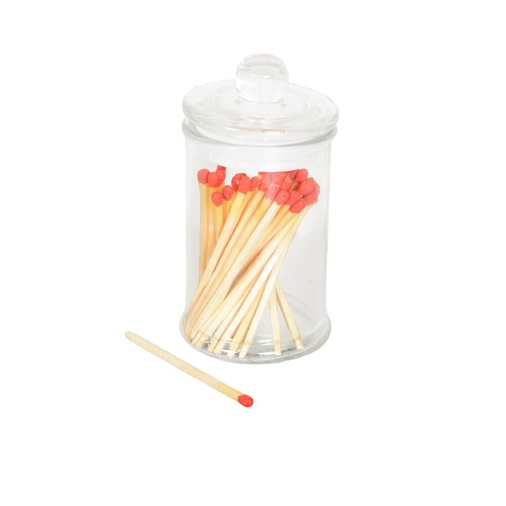 Cerillas en tarro de cristal transparente - paquete de 40