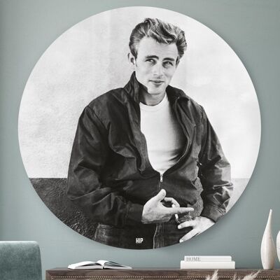 HIP ORGNL® Retrato James Dean en Rebelde sin Causa Redondo - Ø 80 cm