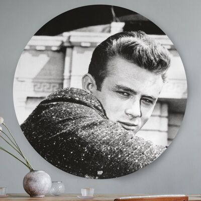 HIP ORGNL® Ritratto iconico scatto promozionale di James Dean Rotondo - Ø 80 cm