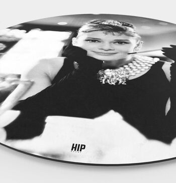 HIP ORGNL® Portrait Audrey Hepburn dans Breakfast at Tiffany's Round - Ø 60 cm 2