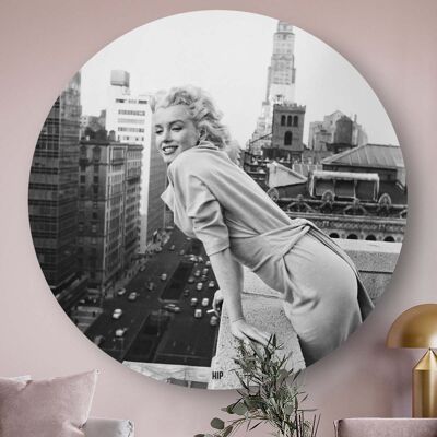 HIP ORGNL® Portrait Marilyn Monroe in New York City Round - Ø 60 cm