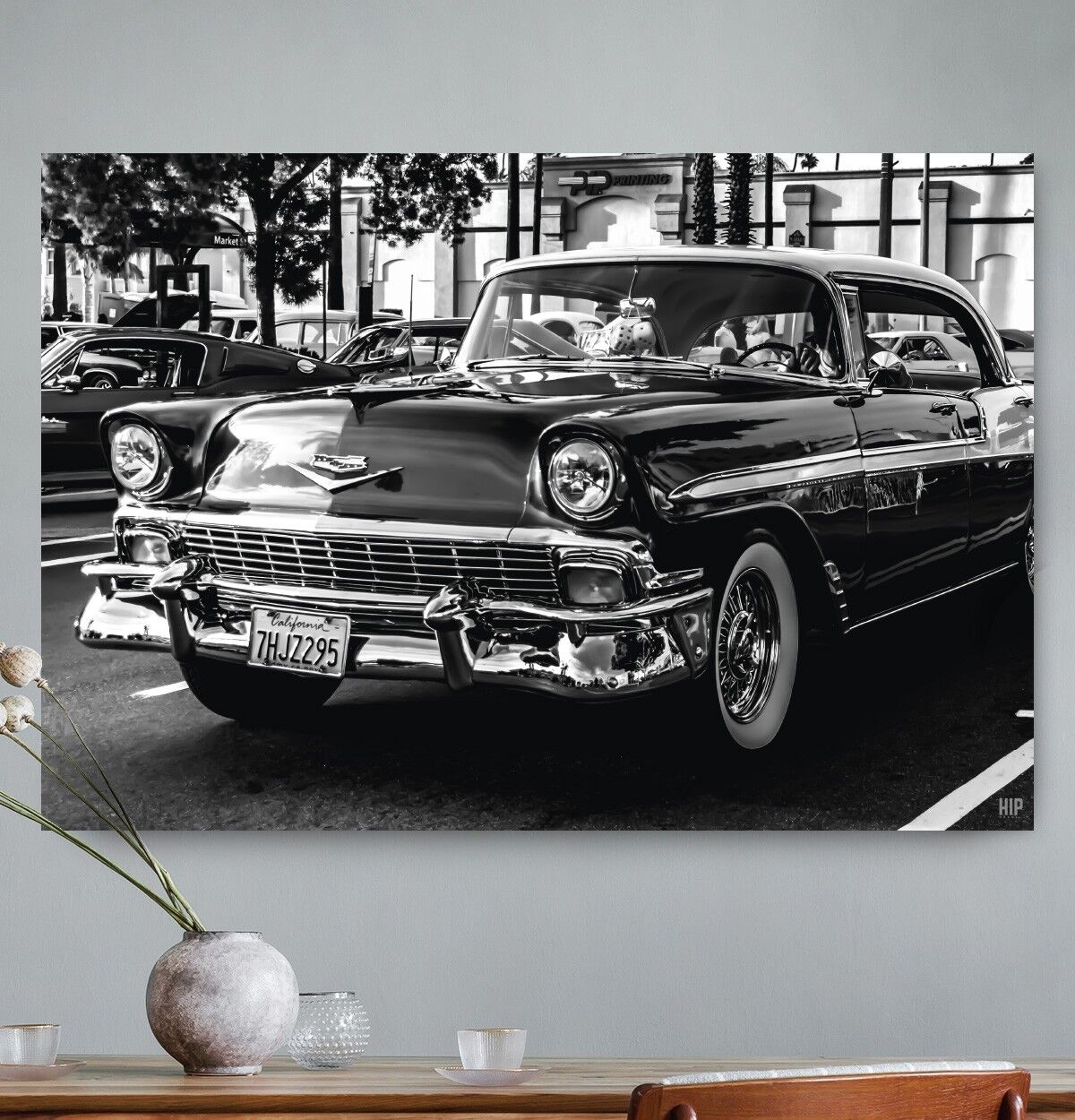 HIP ORGNL® Coche de lujo Chevrolet Bel Air en California - 150 x 100 cm
