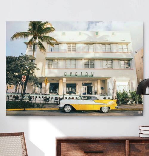 HIP ORGNL® Miami strip with art deco architecture - 150 x 100 cm