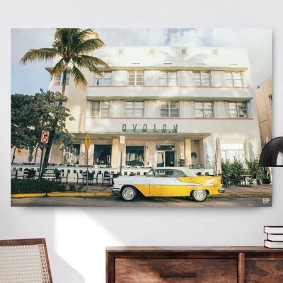 HIP ORGNL® Miami strip with art deco architecture - 90 x 60 cm