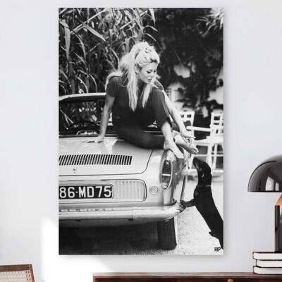 HIP ORGNL® Portrait iconique Brigitte Bardot à Saint-Tropez - 40 x 60 cm