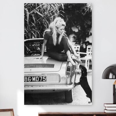 HIP ORGNL® Retrato icónico de Brigitte Bardot en St. Tropez - 80 x 120 cm