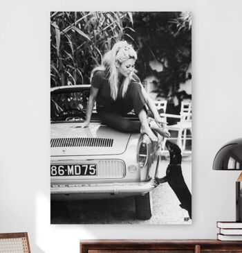 HIP ORGNL® Portrait iconique Brigitte Bardot à Saint-Tropez - 100 x 150 cm 1