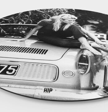 HIP ORGNL® Iconic portrait Brigitte Bardot à Saint-Tropez Rond - Ø 60 cm 2