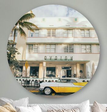 Bande HIP ORGNL® Miami à l'architecture art déco Ronde - Ø 140 cm 1