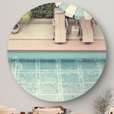 HIP ORGNL® Tumbonas junto a la piscina Redondas - Ø 60 cm