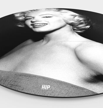 HIP ORGNL® Portrait iconique Marilyn Monroe gros plan Rond - Ø 140 cm 4