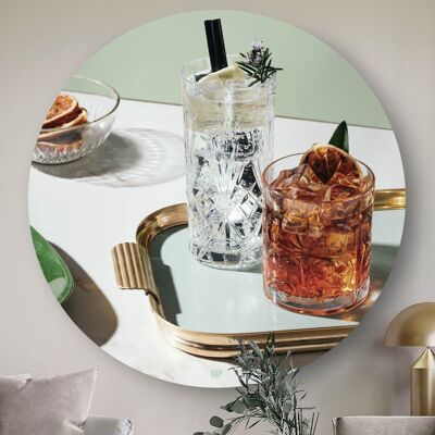 HIP ORGNL® Cocktails on a gold tray Round - Ø 140 cm