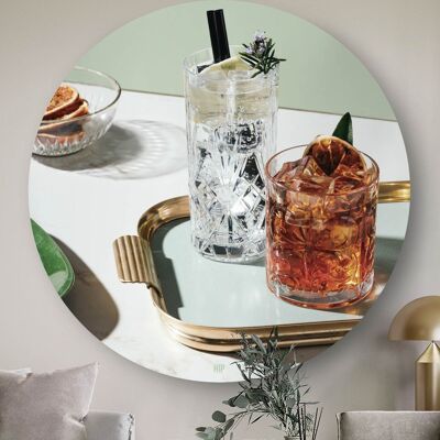 HIP ORGNL® Cocktails on a gold tray Round - Ø 140 cm