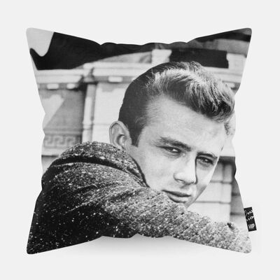 HIP ORGNL® Ikonisches Portrait James Dean Werbefoto Kissen – 45 x 45 cm