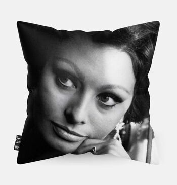 HIP ORGNL® Portrait iconique de l'actrice italienne Sophia Loren Coussin - 45 x45 cm 2