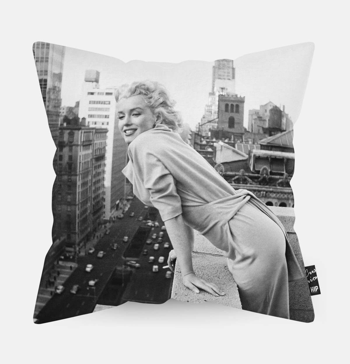 HIP ORGNL® Ritratto Marilyn Monroe a New York City Cuscino
