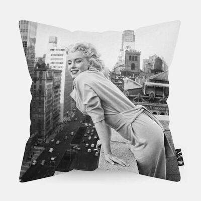 Cojín HIP ORGNL® Retrato Marilyn Monroe en la ciudad de Nueva York