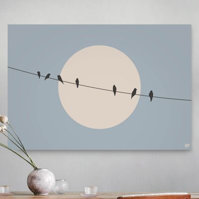 Oiseaux minimalistes HIP ORGNL® - 90 x 60 cm