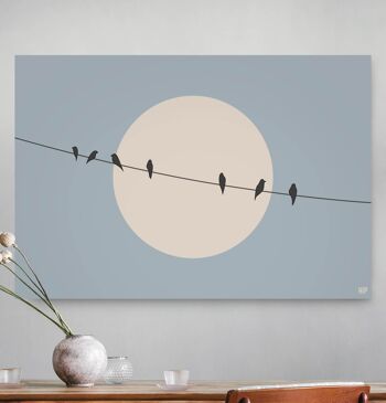 Oiseaux minimalistes HIP ORGNL® - 60 x 40 cm 1