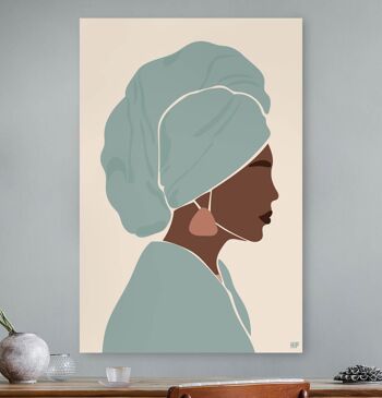 HIP ORGNL® Profil Femme Africaine - 100 x 150 cm 1