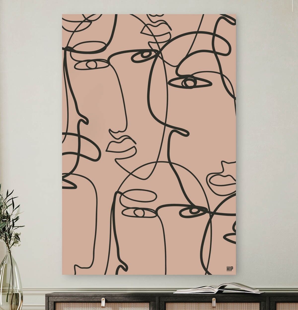 HIP ORGNL® mehrere Gesichter - 100 x 150 cm