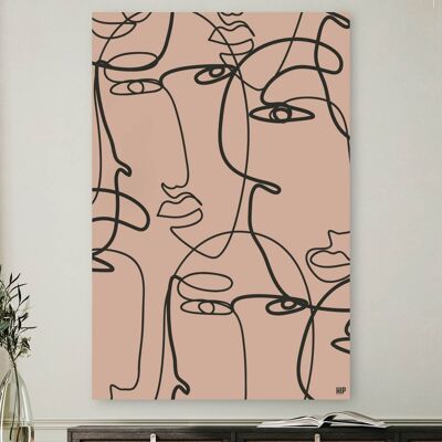 HIP ORGNL® mehrere Gesichter - 80 x 120 cm