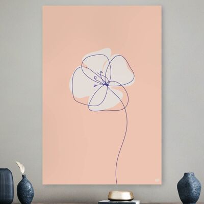 HIP ORGNL® Modern Line Blume - 100 x 150 cm