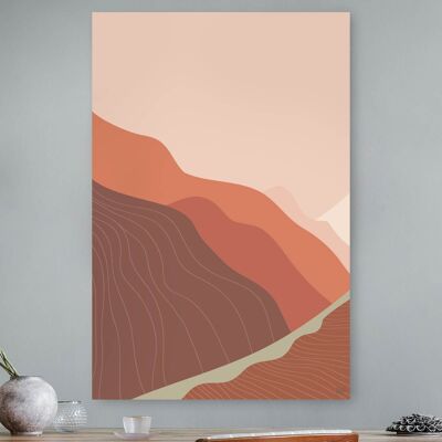 HIP ORGNL® Abstrakte Berge - 100 x 150 cm