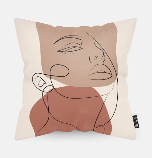 HIP ORGNL® Line Drawing Face Cushion - 45 x 45 cm