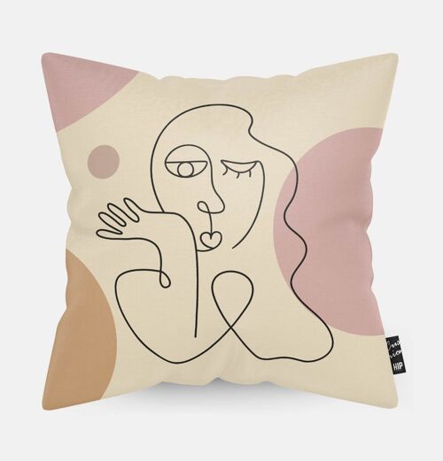 HIP ORGNL® Illustration Woman Cushion - 45 x 45 cm