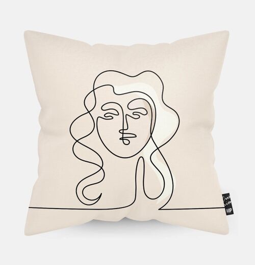 HIP ORGNL® One Line Woman Cushion - 45 x 45 cm