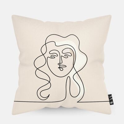 HIP ORGNL® One Line Woman Cushion - 45 x 45 cm