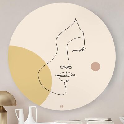 HIP ORGNL® Visage Esthétique Subtil Rond - Ø 140 cm