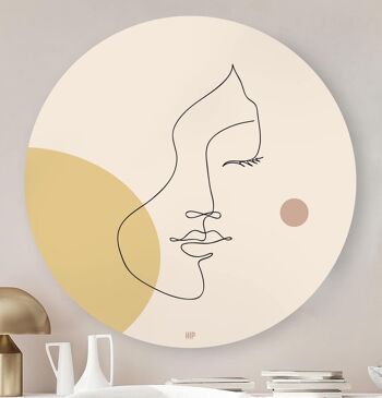 HIP ORGNL® Visage Esthétique Subtil Rond - Ø 140 cm 1