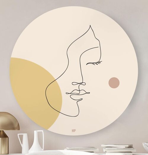 HIP ORGNL® Subtle Aesthetic Face Round - Ø 60 cm