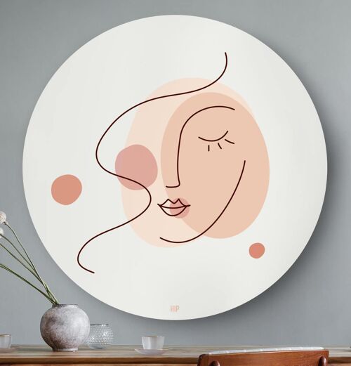 HIP ORGNL® Stylistic Face Round - Ø 80 cm