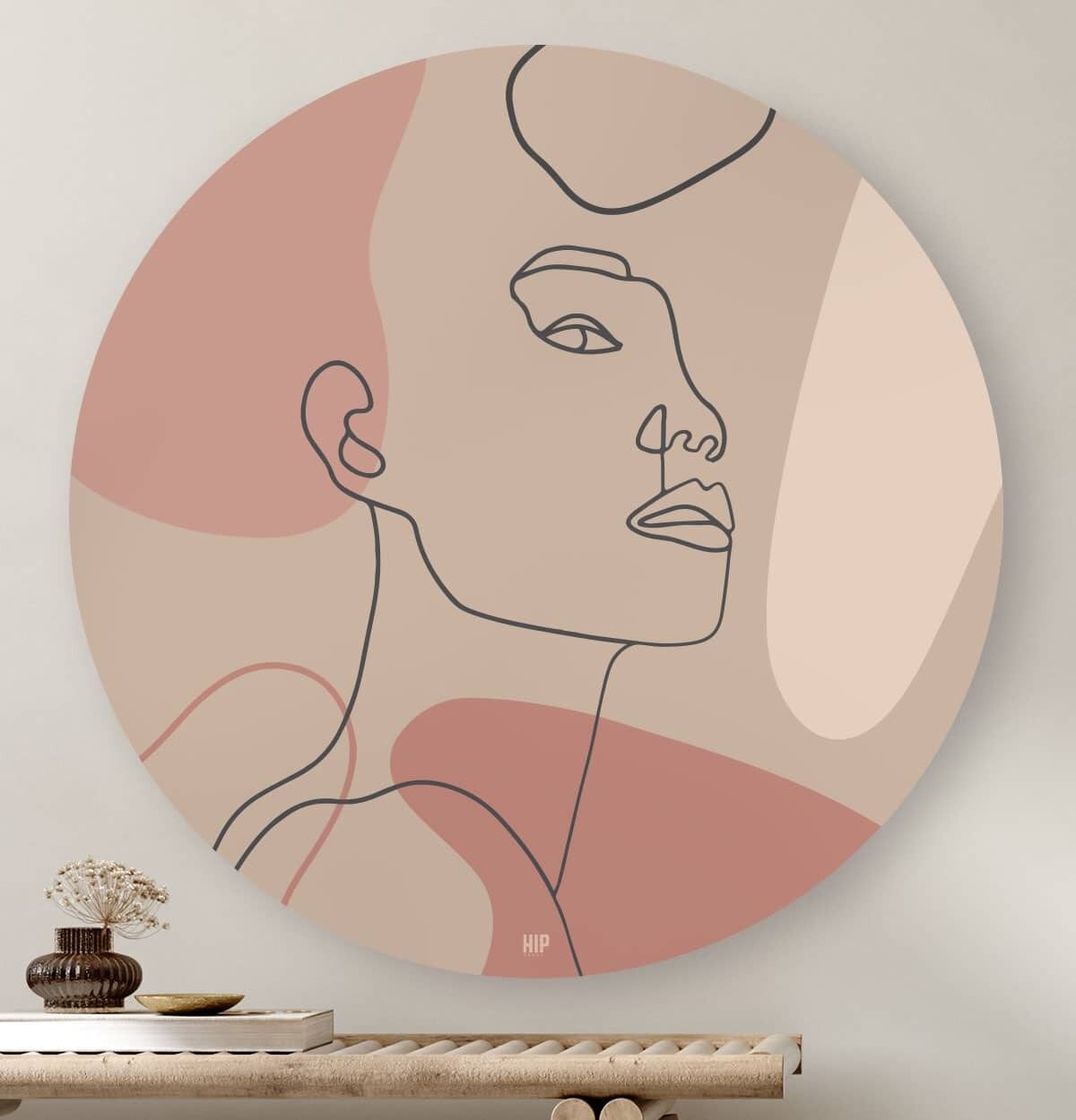 HIP ORGNL® Minimal Drawing Look Rund - Ø 40 cm