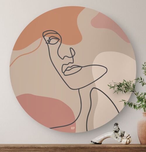 HIP ORGNL® Minimal Drawing Expression Round - Ø 120 cm